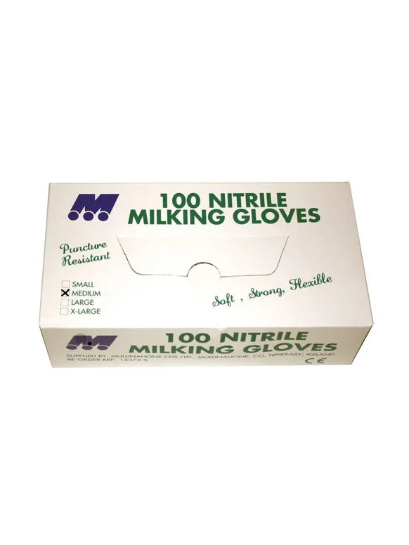 Mullinahone Nitrile Milking Gloves